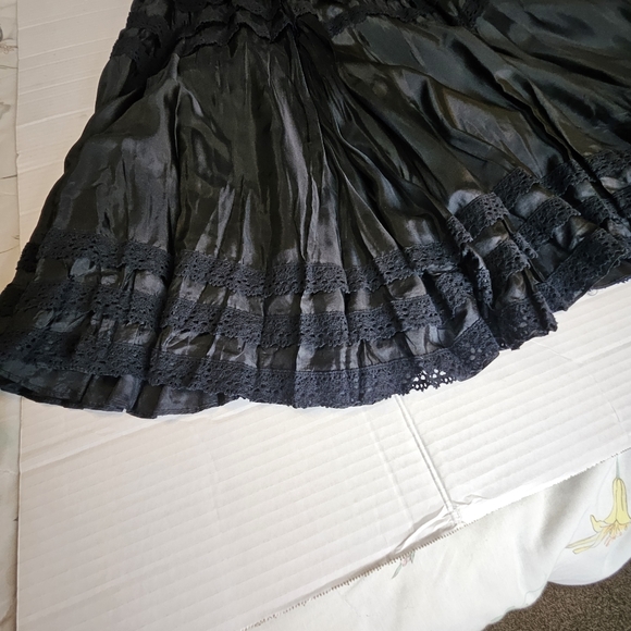 INC International Concepts Women Sassy Black Skirt Size 12 r - - Picture 6 of 8